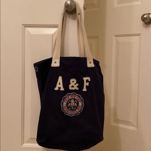 Abercrombie & Fitch Navy Tote Bag